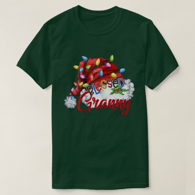 Frauen Frauen Selige Granny Weihnachtsmannmütze Xm T-Shirt (Design vorne)
