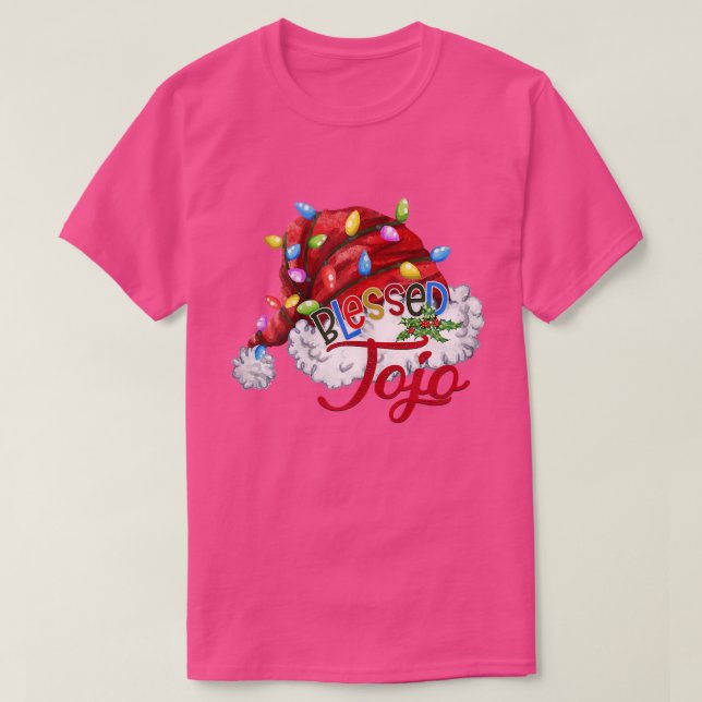 Frauen Frauen Seligen Jojo Weihnachtsmannmütze Xma T-Shirt (Design vorne)
