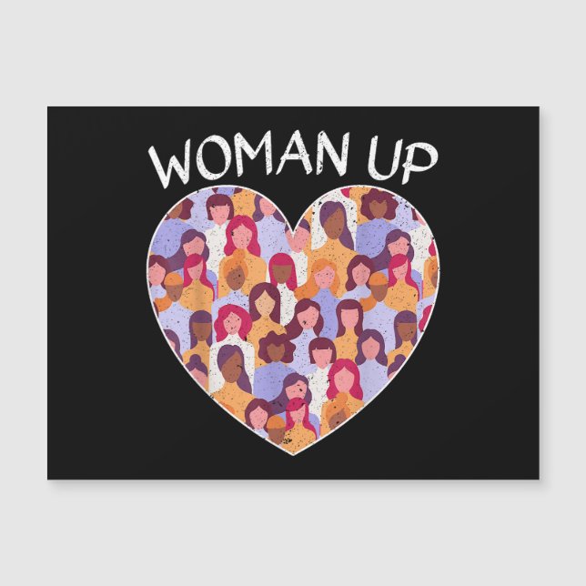 Frauen Frauenfeindlichkeit Frauenförderung Magnetkarte (Vorderseite)