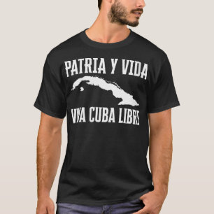 Frauen Free Cuba V-Ausschnitt T-Shirt