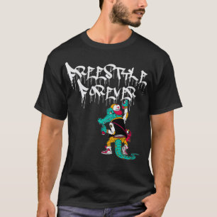 Frauen Freestyle Forever Graffiti Gator 80er Music T-Shirt