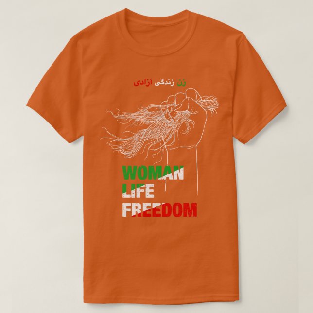 Frauen Freiheit Iran Proteste T-Shirt (Design vorne)
