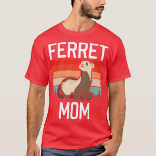 Frauen Frettchen Mama Liebhaber T-Shirt