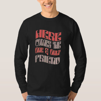 Frauen Freund Ein und einzigartiger Retro-Passende T-Shirt