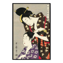 Frauen Frisur Utamaro Yuyudo ukiyo e art