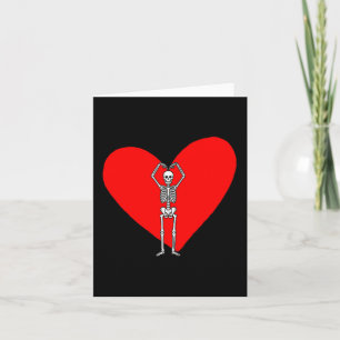Frauen Frohen Valentinstag Skelett Vintage Für Karte