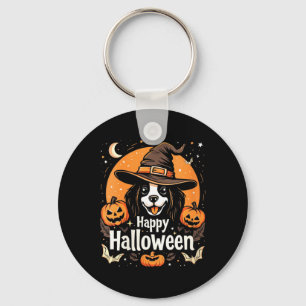 Frauen Frohes Halloween Hund Schlüsselanhänger