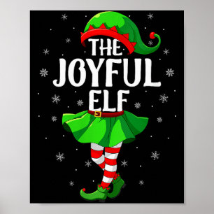 Frauen Fröhlicher Elf Weihnachten Mädchen Frauen E Poster