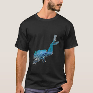 Frauen Funny Scuba Dive Scuba Diver Retro Vintag T-Shirt