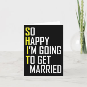 Frauen Funny Wedding Sarcastic Groom Bride Engagem Karte