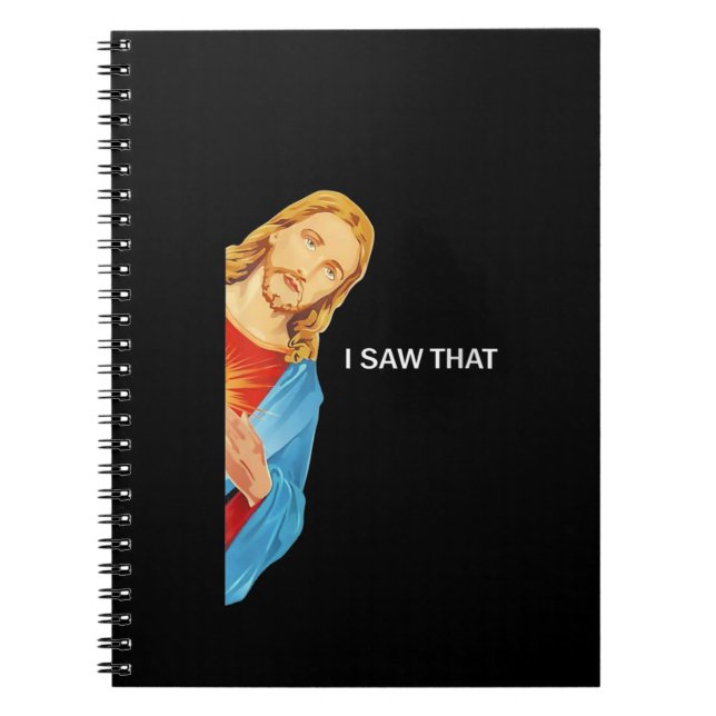Frauen Funny Zitat Jesus Meme sah ich, dass Christ Notizblock (Vorderseite)