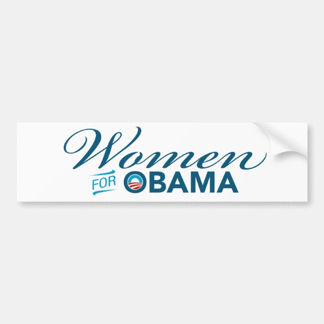 Frauen für Barack Obama Autoaufkleber (Vorne)