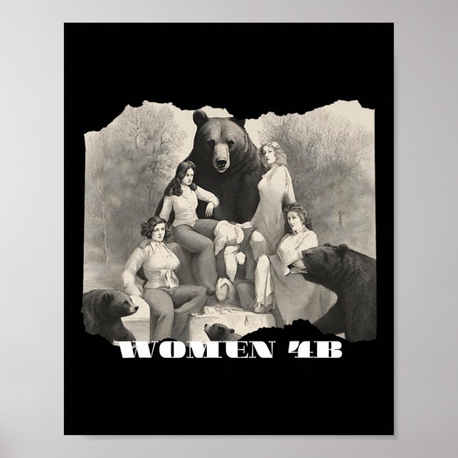 Frauen für Bären 4b Bewegung Weibliche Macht Poster (Vorne)