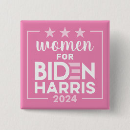 Frauen für Biden Harris - rosa Design 2024 Button