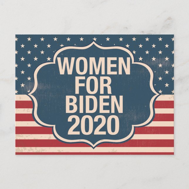 Frauen für den Biden 2020 Postkarte (Vorderseite)