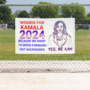 Frauen für Kamala Harris 2024 Wahl Banner