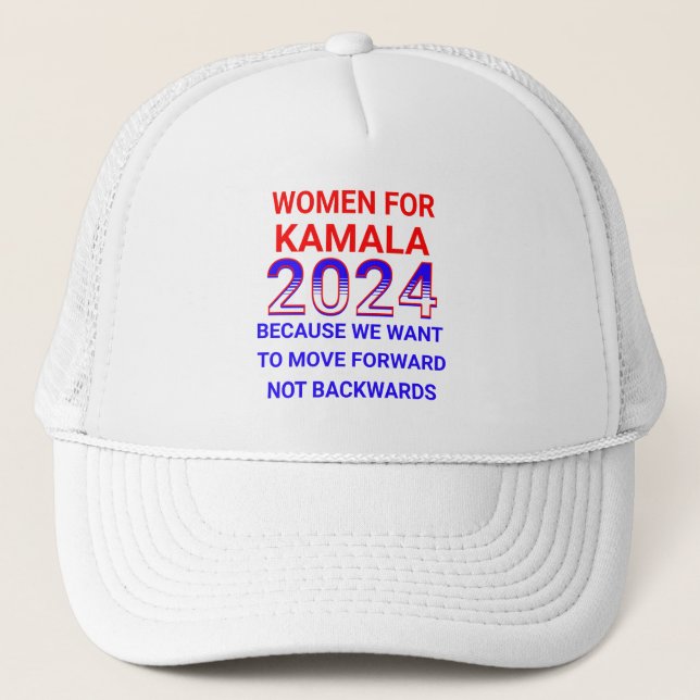 Frauen für Kamala Harris 2024 Wahl Truckerkappe (Vorderseite)