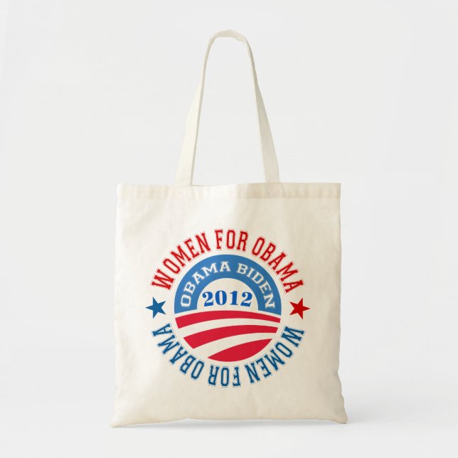 Frauen für Obama-Obama-Biden 2012 Tragetasche (Vorne)