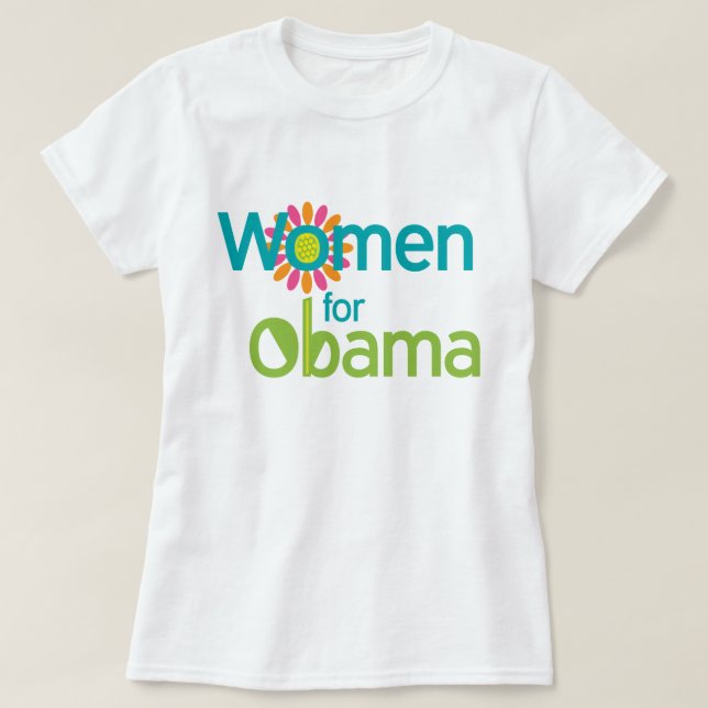 Frauen für Obama T-Shirt (Design vorne)