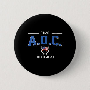Frauen für Präsident Alexandria Ocasio-co 2028 Button