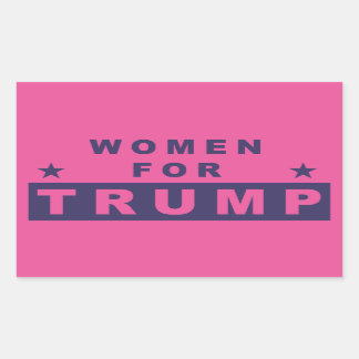 Frauen für Trump 2016 Rechteckiger Aufkleber
