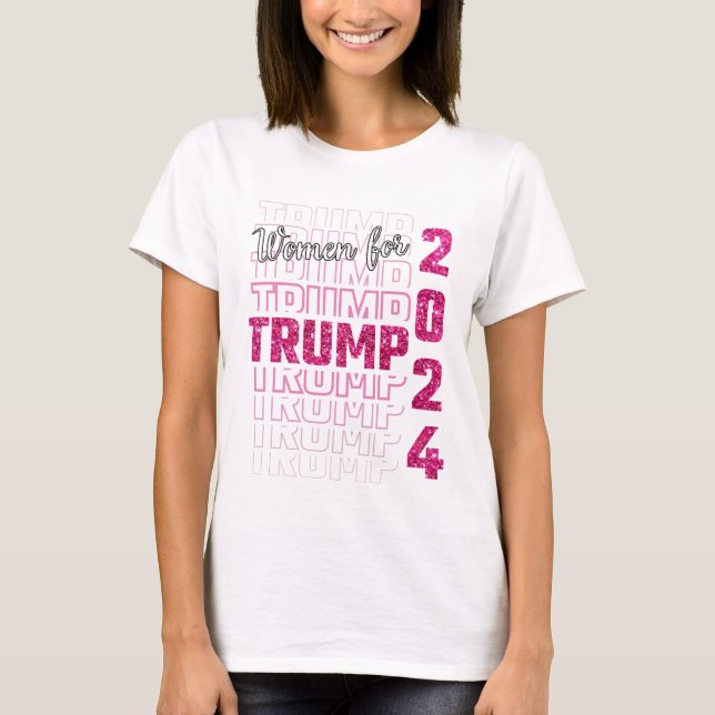 Frauen für Trump 2024 T-Shirt (Vorderseite)