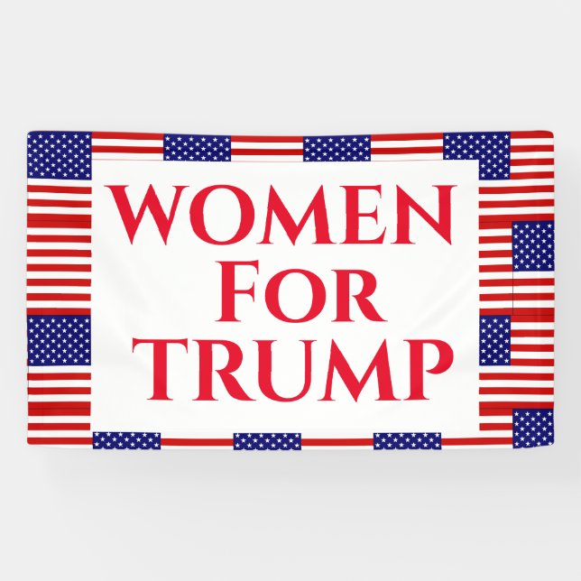 FRAUEN FÜR TRUMP BANNER (Horizontal)