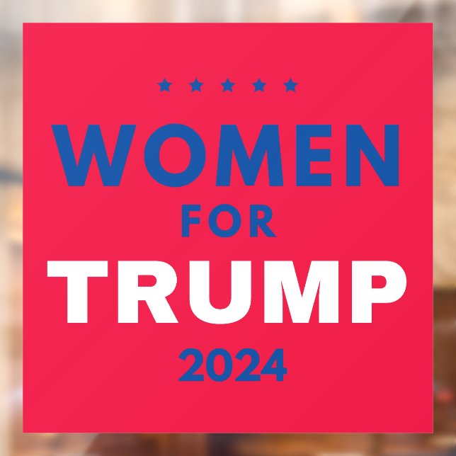 Frauen für Trump Fensteraufkleber (Blatt 2)
