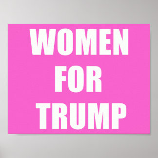 Frauen für Trump Poster
