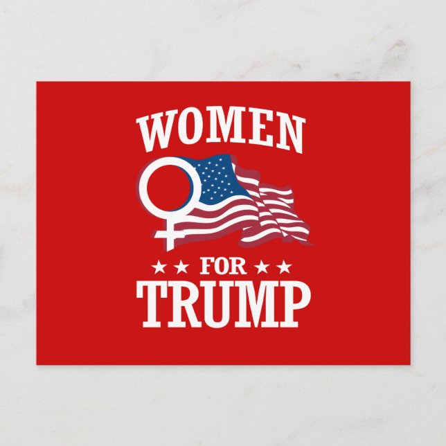 FRAUEN FÜR TRUMP POSTKARTE (Vorderseite)