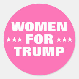 Frauen für Trump-Wahl MAGA Pink Runder Aufkleber