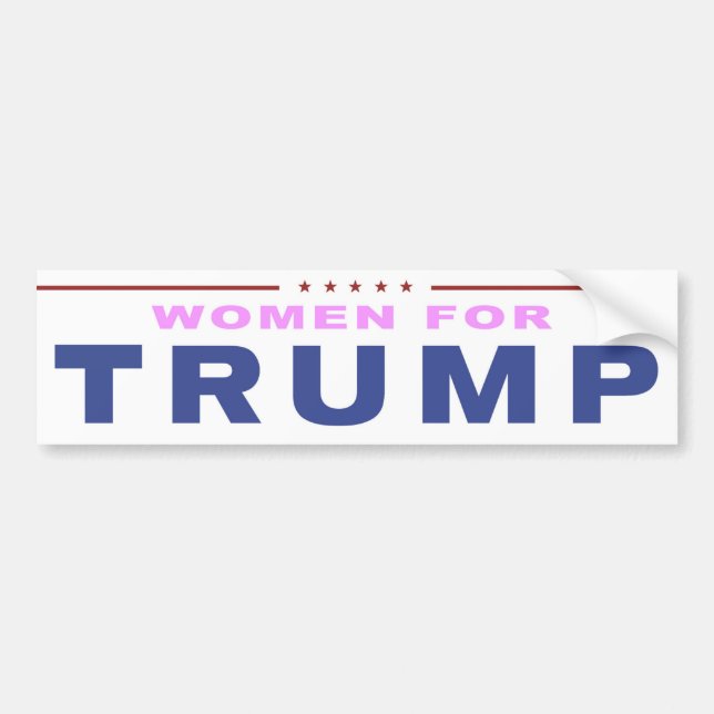 Frauen für Trumpf 2016 Autoaufkleber (Vorne)