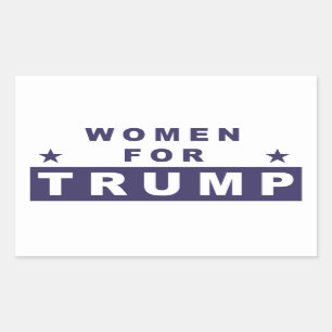 Frauen für Trumpf 2016 Rechteckiger Aufkleber