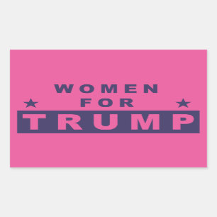 Frauen für Trumpf 2016 Rechteckiger Aufkleber