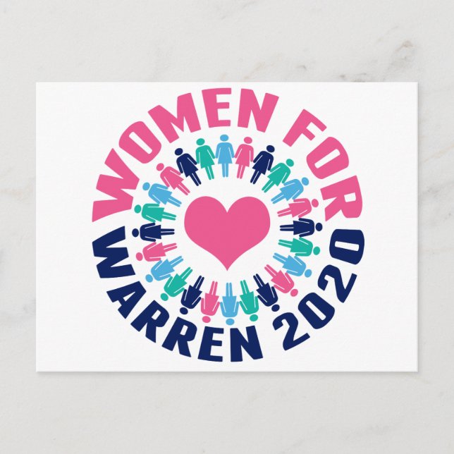Frauen für Warren 2020 Postkarte (Vorderseite)