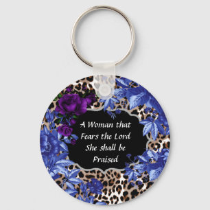 Frauen fürchten die Lord Animal Print Schlüsselk Schlüsselanhänger