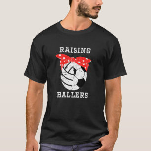 Frauen Fußball Mama Niedlich Frauen Volleyball Mut T-Shirt