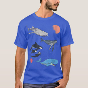 Frauen Galay Space Whale Shark Beluga Humpback Oce T-Shirt