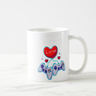 Frauen Gamer Paar Liebe Gamepad Herz Humor Thema Kaffeetasse