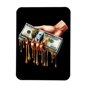 Frauen geben 100-Dollar-Schein liquides Gold tropf Magnet