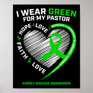 Frauen geben Christlichen Pastor Nierenerkrankung  Poster