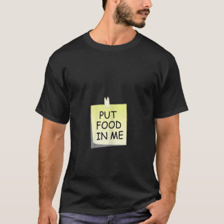 Frauen geben Essen in mir Hinweis schwangere Mama T-Shirt