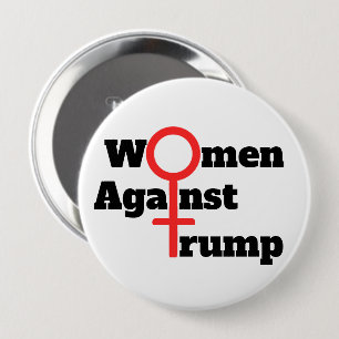 Frauen gegen Trump Button