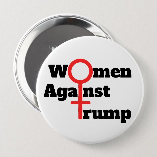 Frauen gegen Trump Button (Vorne & Hinten)