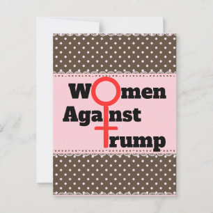 Frauen gegen Trump Postcard Postkarte