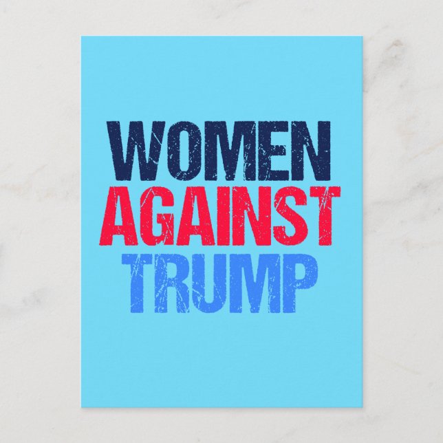 Frauen gegen Trump Postkarte (Vorderseite)