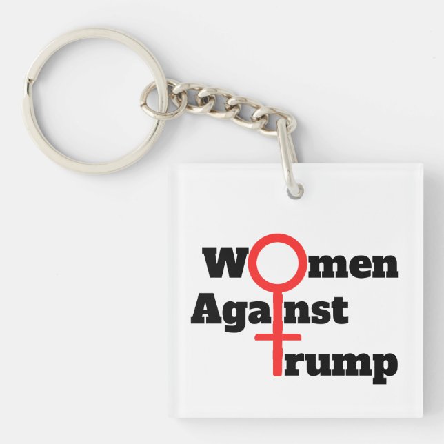 Frauen gegen Trump-Schlüsselanhänger Schlüsselanhänger (Vorderseite)