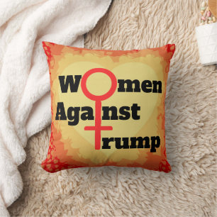 Frauen gegen Trump-Throw-Kissen Kissen