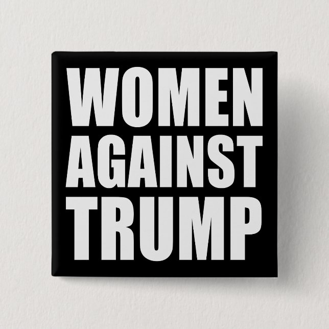 "FRAUEN GEGEN TRUMPF " BUTTON (Vorderseite)