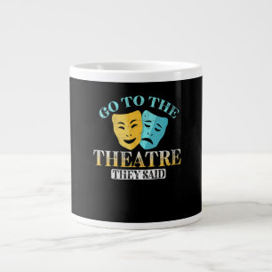 Frauen gehen ins Theater - Funny Drama Probe Jumbo-Tasse
